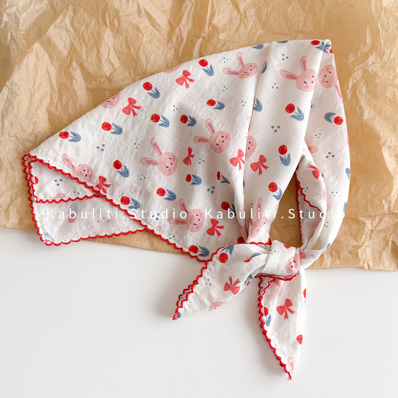 Head Wrap Turban - Pamuklu Keten Kare Eşarp 58 Cm