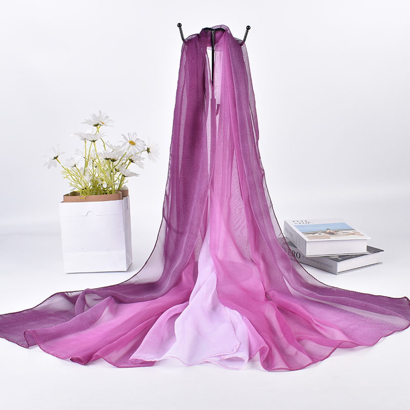 Silk Neck Scarf - 2023 ilkbahar/yaz yeni üç renk degrade