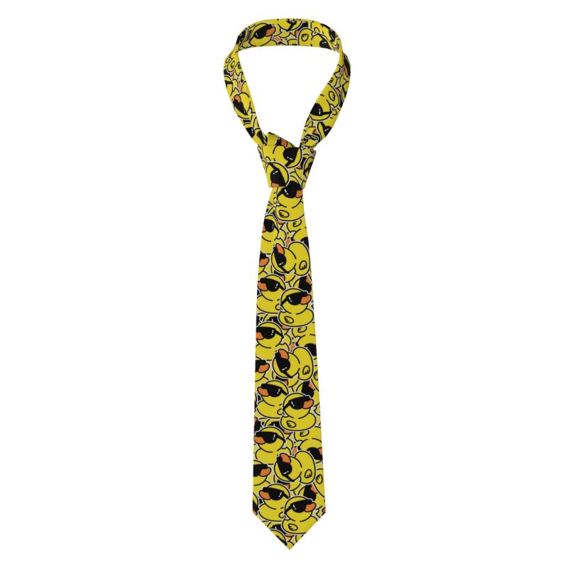 Skinny Tie Men - Sevimli Lastik Ördek Kravat Erkekler İçin