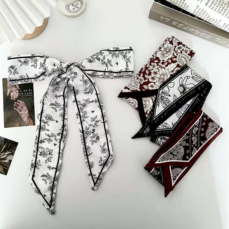 Head Wrap Turban - Lüks Moda Kadın İnce İpek Eşarp