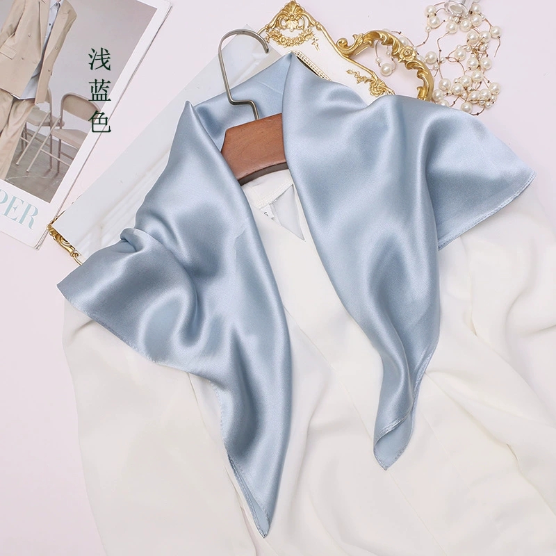 Silk Neck Scarf - İlkbahar & Yaz Düz Renk Dut