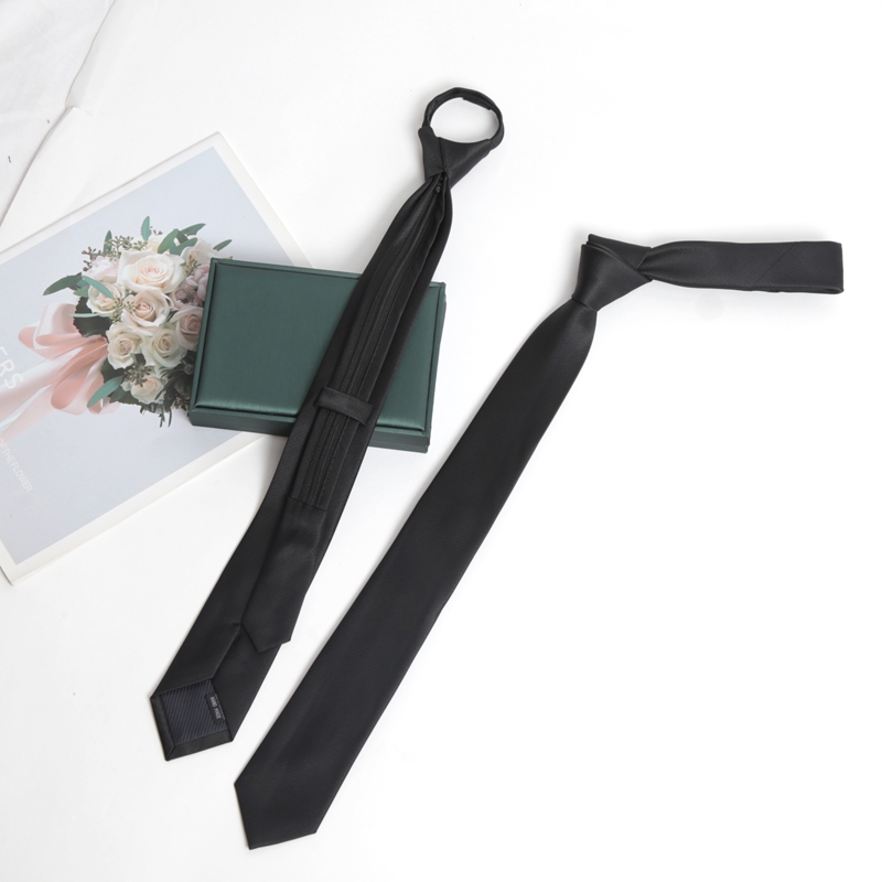 Siyah Renkli Fermuarlı Kravat  - Skinny Tie Men incelemesi ve fiyatı