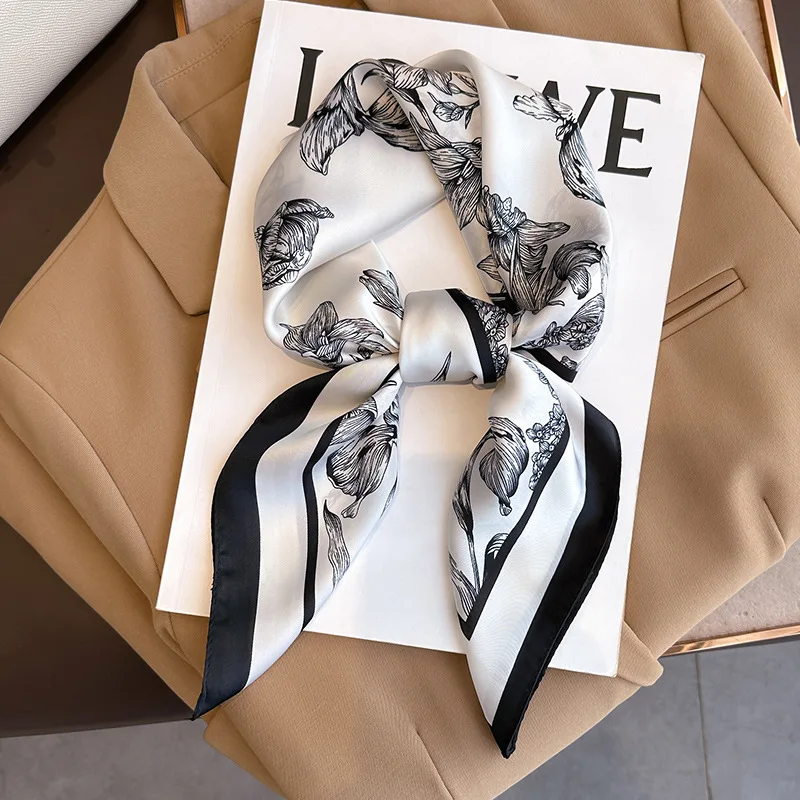 70*70cm lüks çiçek baskı ipek  - Scarf Silk Square incelemesi ve fiyatı
